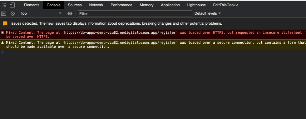 HTTP error